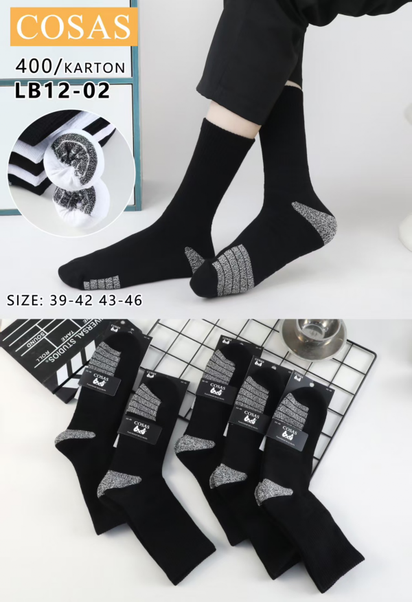 Skarpety męskie Roz 39-46, 1 kolor Paczka 40 szt 1